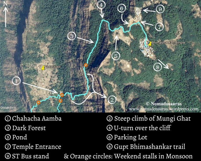 bhimashankar trek route map